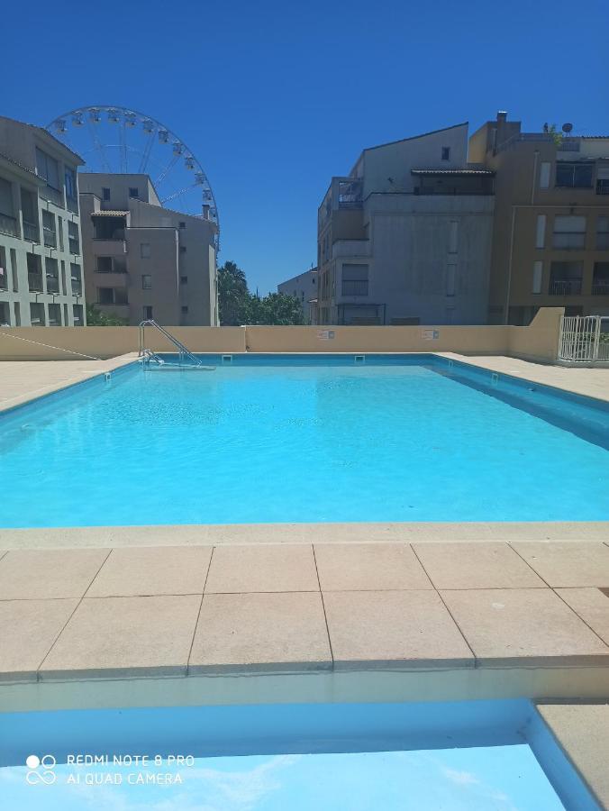 Port Studio Piscine, Parking, Prive,Navette Aeroport Agde Dış mekan fotoğraf